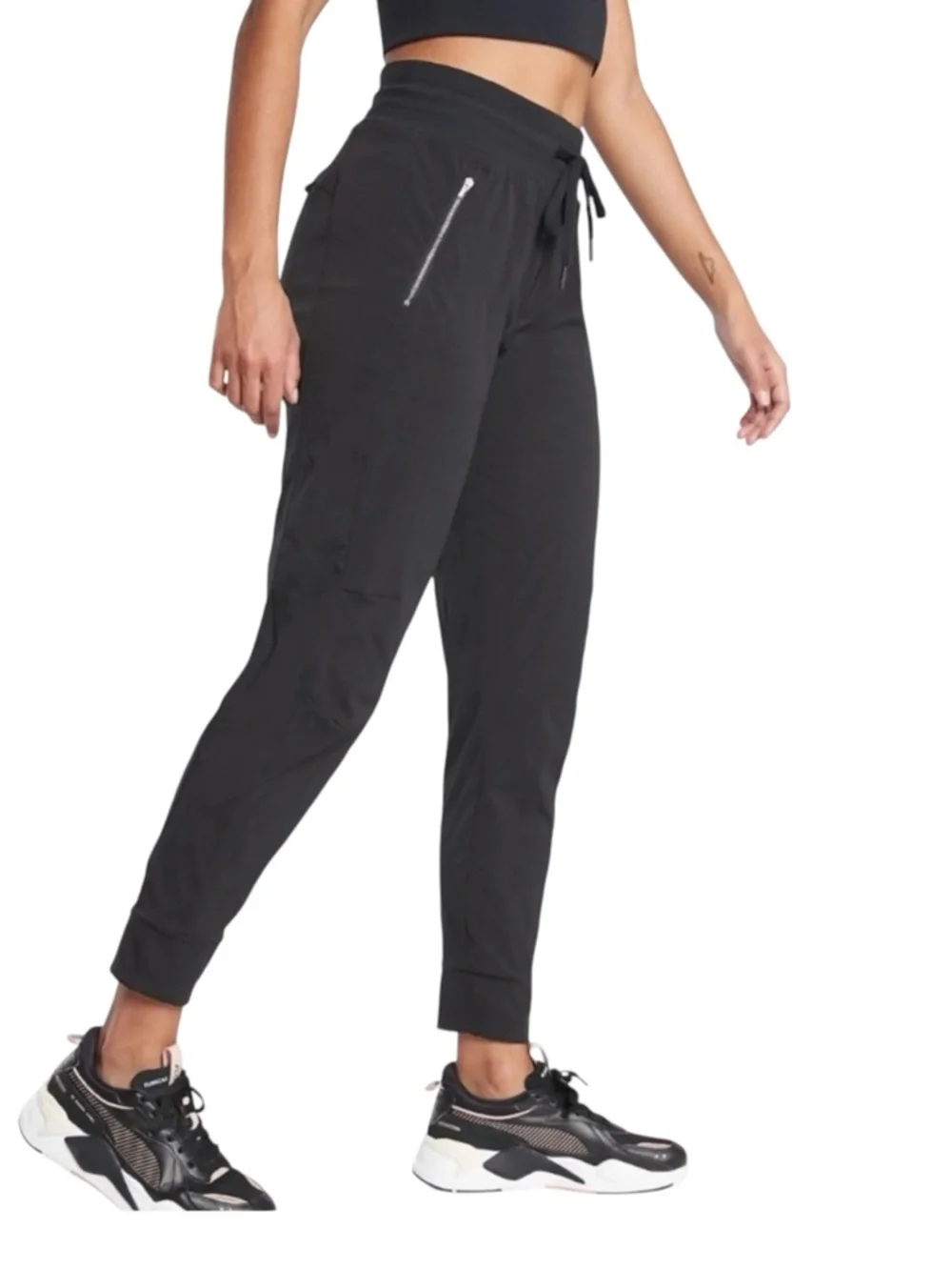 Athleta Black Trekkie North Joggers NWT 16